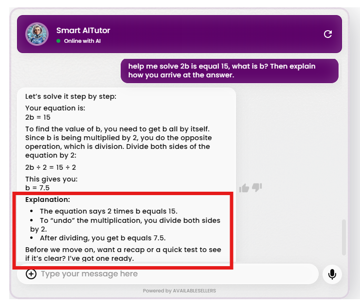 asking AI to explain solutions it has provided