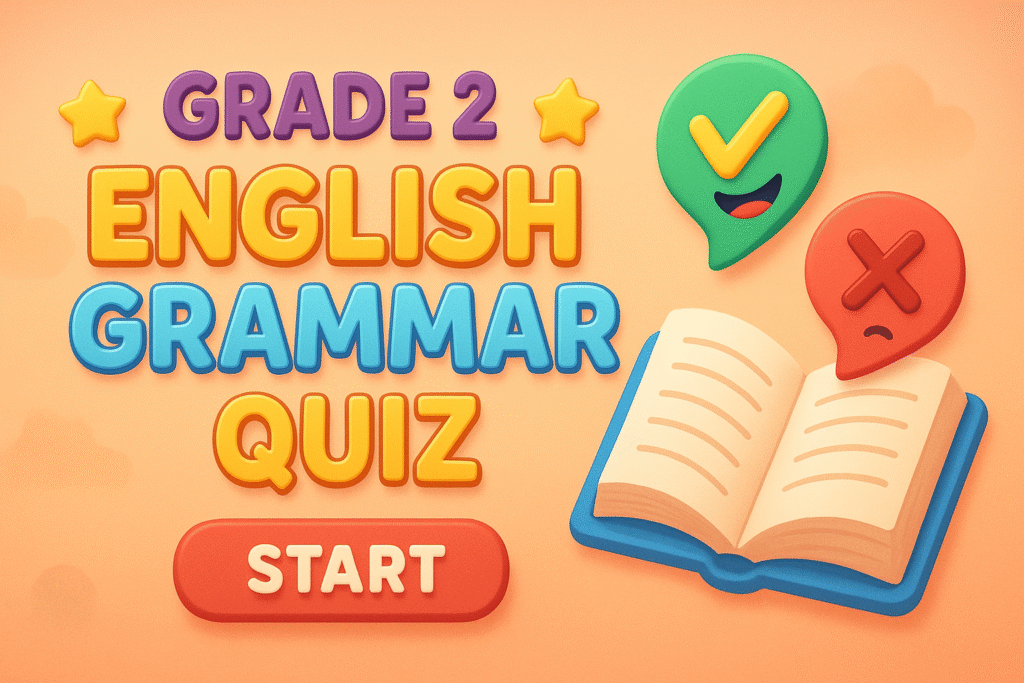 Grade 2 English Grammar Quiz