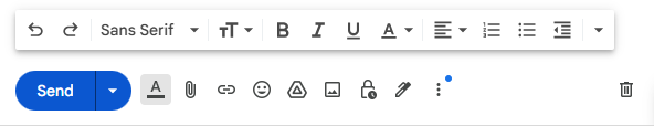 Gmail email writing and formatting tools students can use