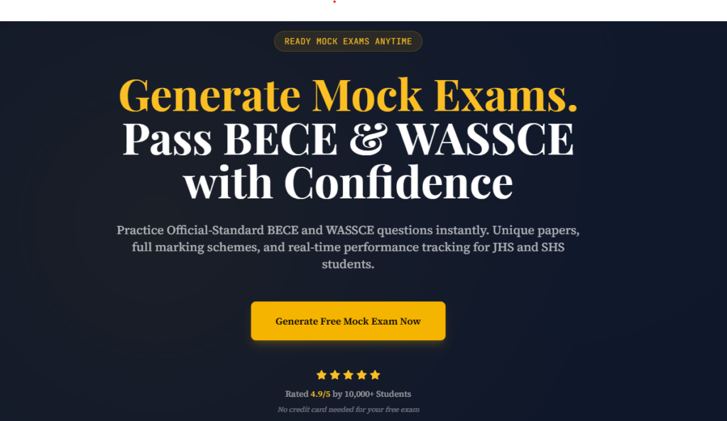 BECE and WASSCE mock exams Ghana