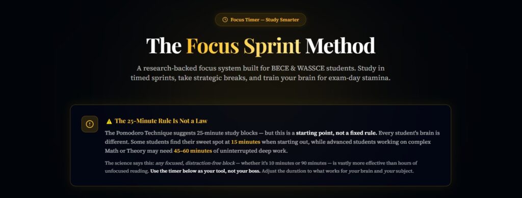 taking breaks and learning well as a student is promoted by Pomodoro techniques